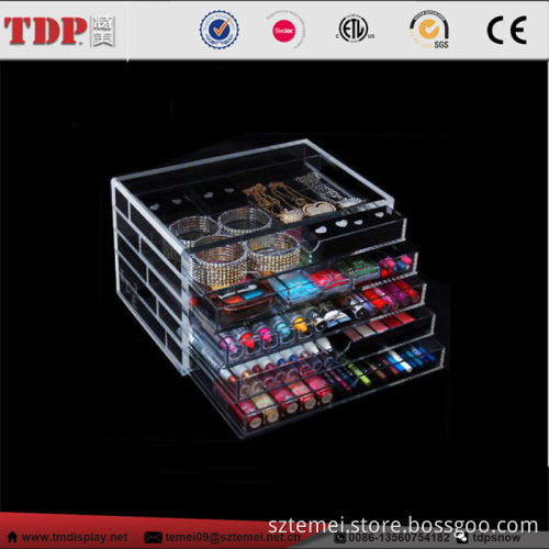 5 tier clear acrylic makeup organizer divisoria acrylic makeup with dividers